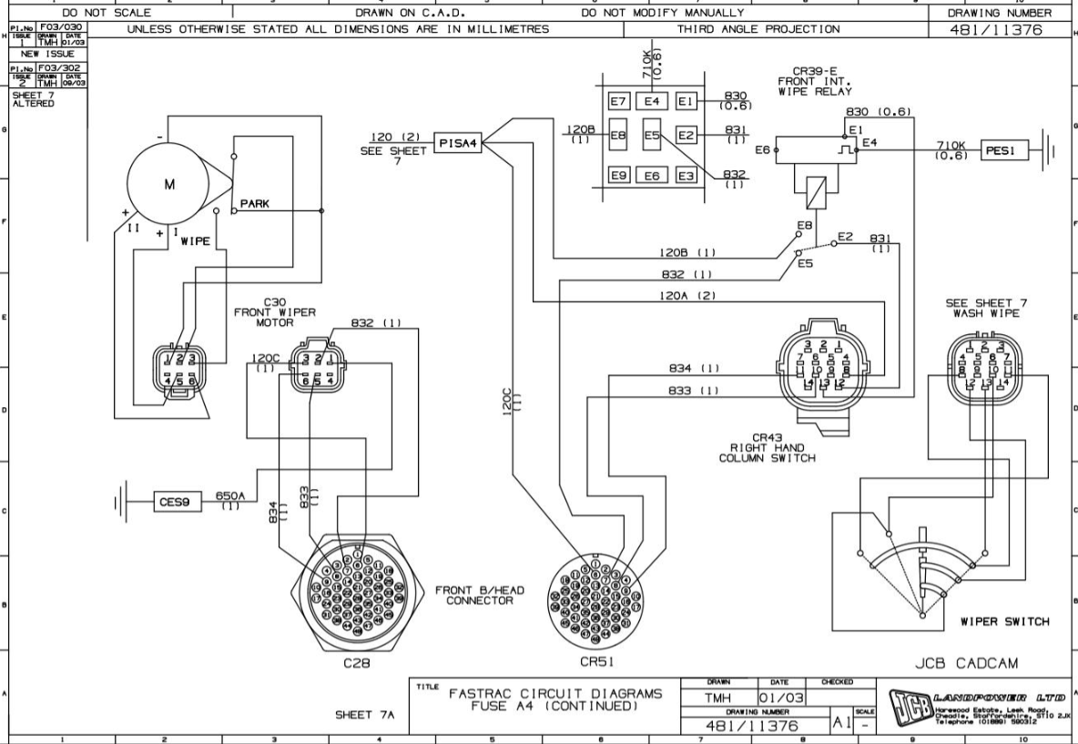 JCB Fastrac 2155 T3 Tractor (2007-2014) Electrical & Hydraulic Diagram Manual PDF