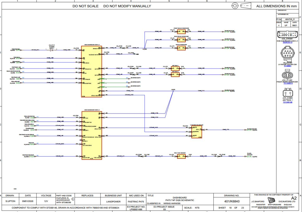 JCB Fastrac 8330-5 T4F Tractor 2020-2022 Electrical & Hydraulic Diagram Manual PDF