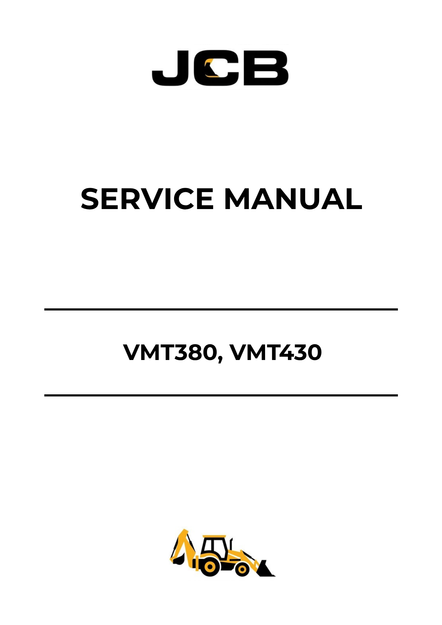 JCB VMT380 & VMT430 Service Manual 9813-1550 PDF Download