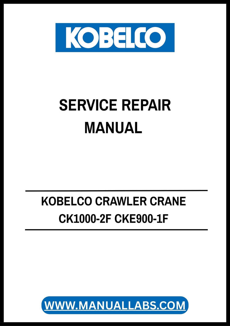 KOBELCO CK1000-2F CKE900-1F Hydraulic System Schematic Service Repair Manual GG01Z00019 PDF