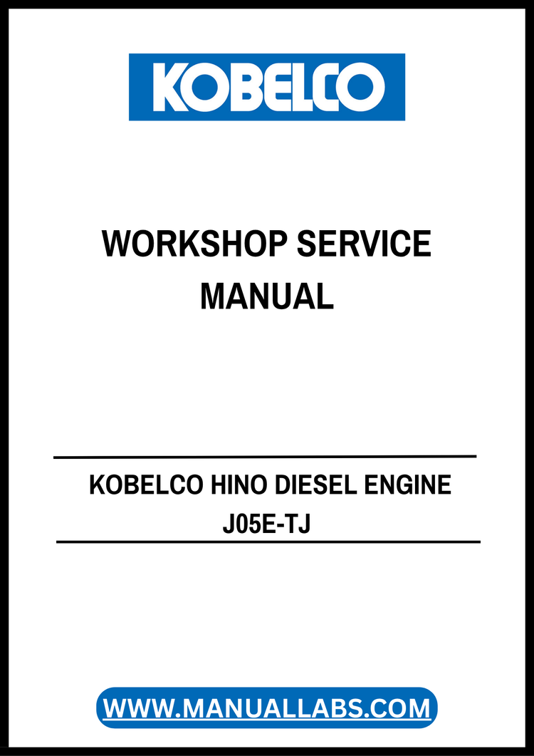 KOBELCO HINO J05E-TJ Diesel Engine Workshop Service Manual PDF KSS-Z4J5-001E