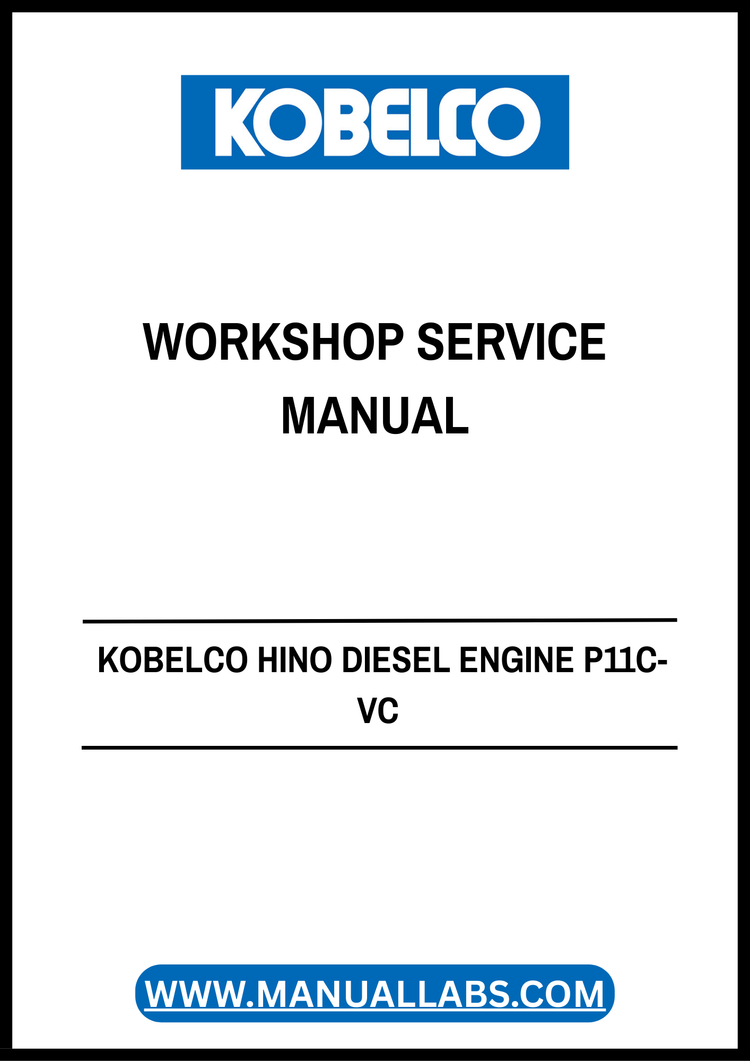 FIAT Kobelco Hino P11C-VC Diesel Engine Workshop Service Manual PDF KSS-Z4P1-002E
