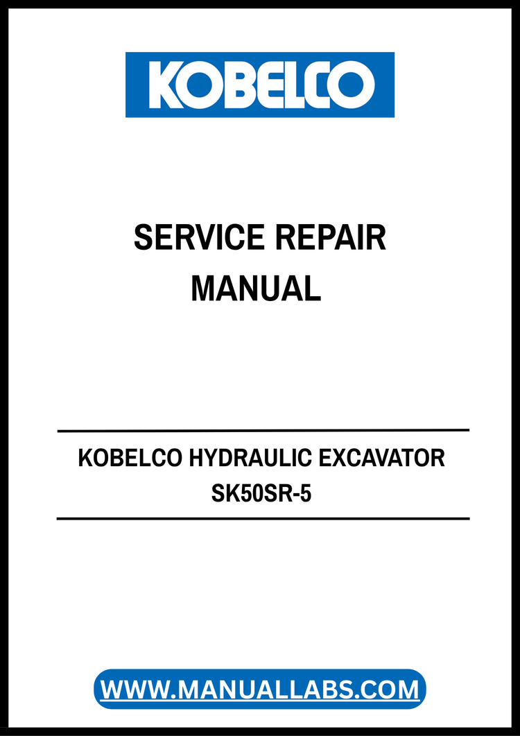 KOBELCO SK50SR-5 Service Repair Manual S5PJ0031E01 PDF