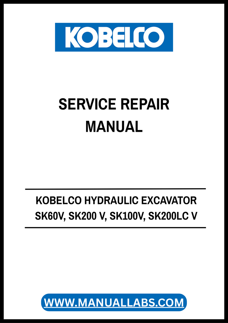 KOBELCO SK60V-SK220LCV Service Repair Manual S7L00017E-00 PDF