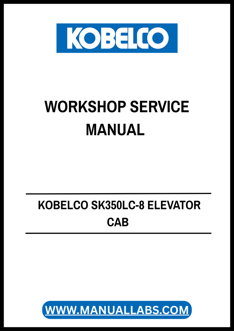 KOBELCO SK350LC-8 Elevator Cab 1 Pin Material Handling Workshop Service Manual S5LC6619E02 PDF