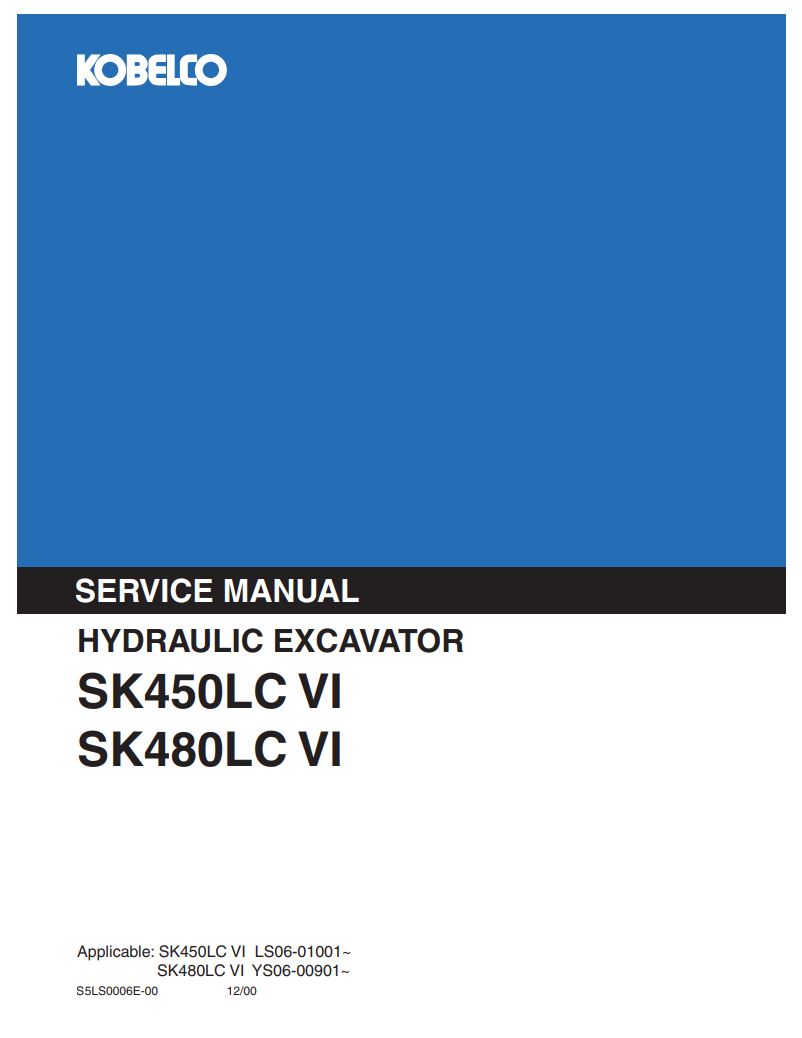 KOBELCO 230SRLC-3 Excavator Tier 4 Service Manual PDF Download S5YB0016E01