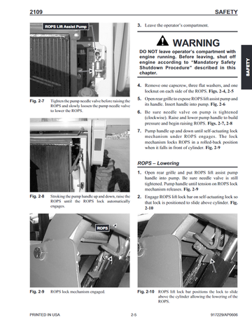 Mustang 2109 Skid Steer Loader Service Repair Manual 917229 PDF Download
