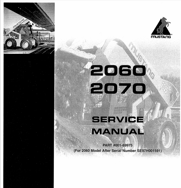 MUSTANG 2060 & 2070 (001-69975) Service Manual PDF | Complete Repair Guide
