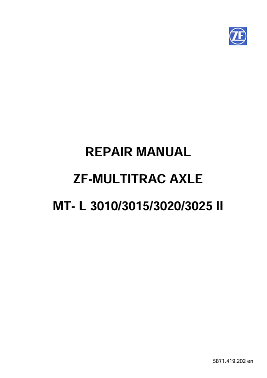 Mustang 3010 3015 3020 3025 Repair Manual (50940485A) PDF Download