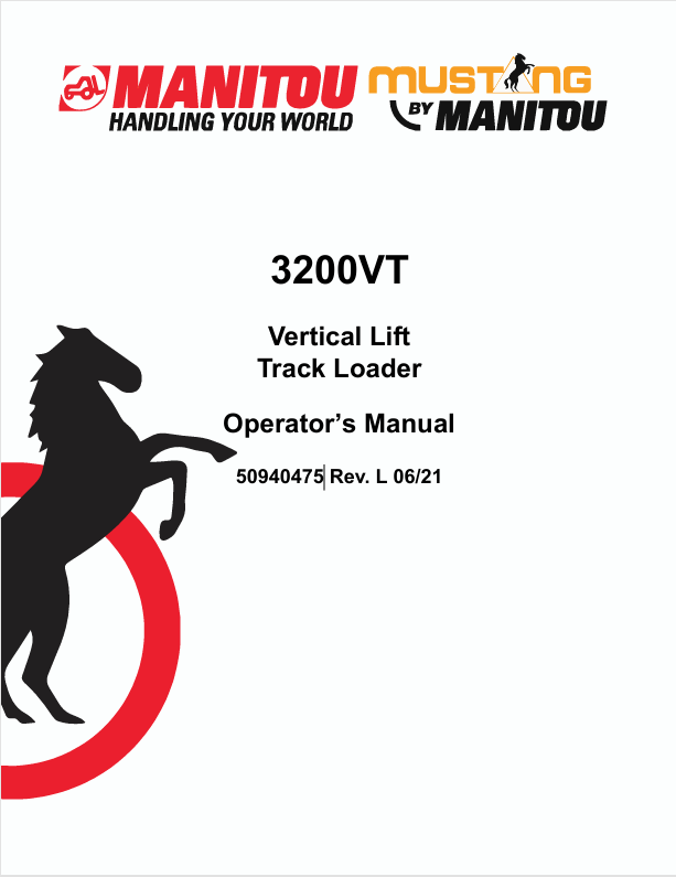 Mustang 3200VT (50940475) Operator's Manual PDF Download – Complete Guide