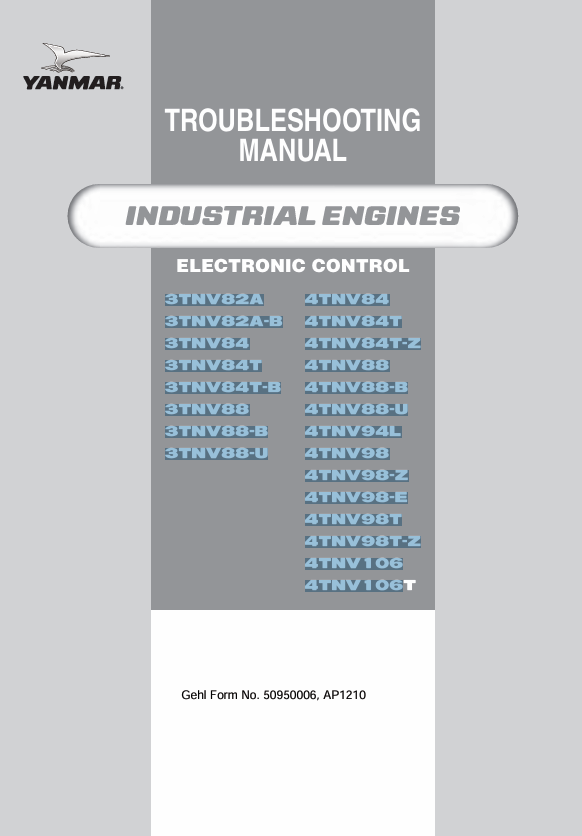 Mustang 3TNV82A & 3TNV82A-B (50950006) Troubleshooting Manual PDF Download