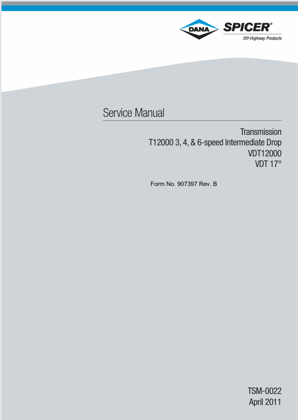 Mustang T12000 3, 4 & 6 (907397) Service Manual PDF Download