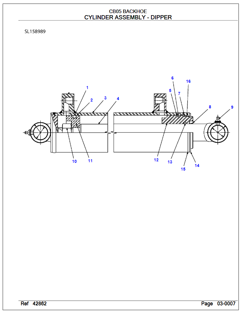 Massey Ferguson CB05 Backhoe Parts Catalog - PDF