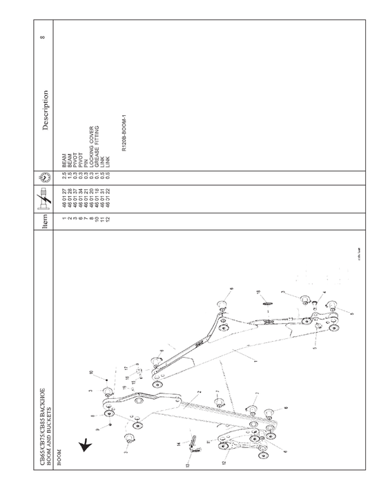 Massey Ferguson MF CB65, CB75 & CB85 Backhoe Repair Time Schedule Manual PDF Download