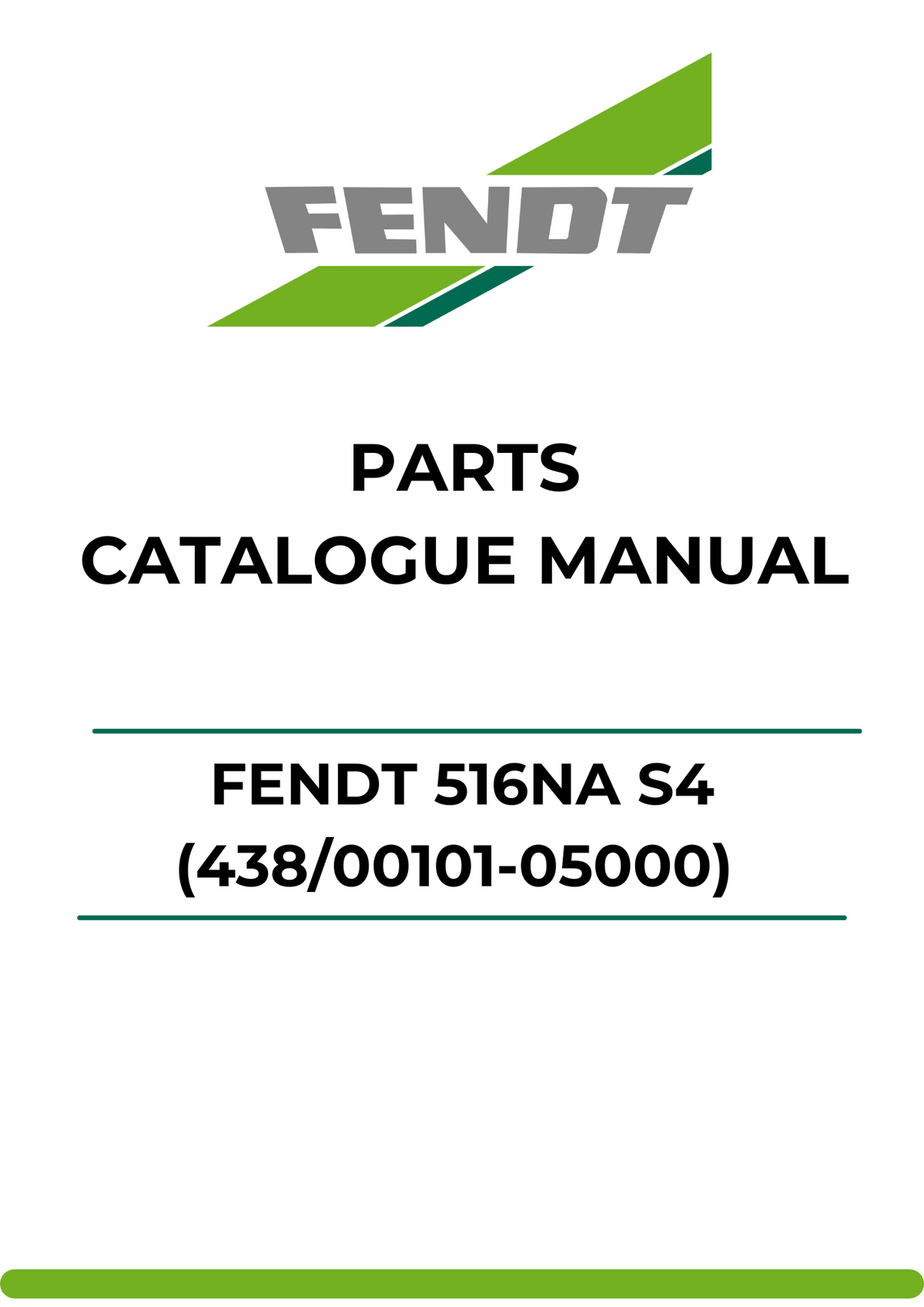 PARTS CATALOG MANUAL - FENDT 516NA S4 (438/00101-05000) (WAM438XXX00F05001-99999) PDF FILE