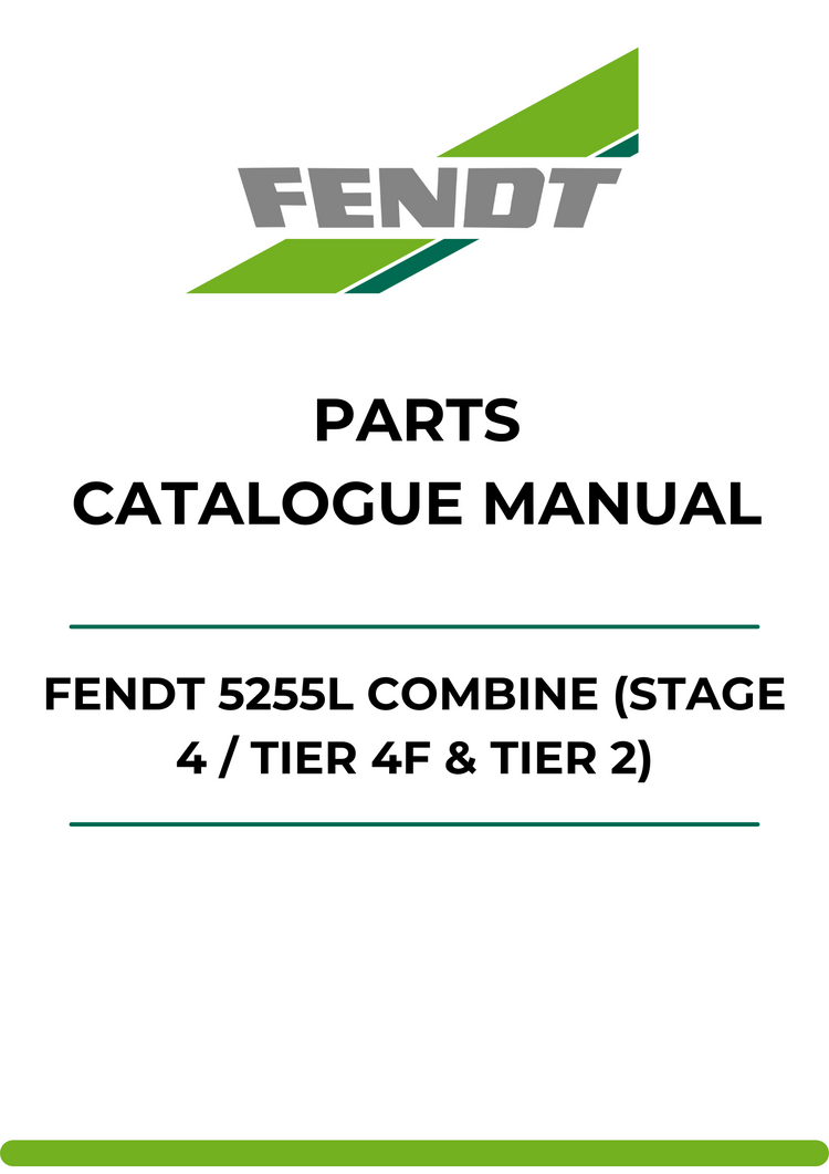 PARTS CATALOG MANUAL - FENDT 5255L COMBINE (STAGE 4 / TIER 4F & TIER 2) (555010001-221) (ZN205550X03010222-999) PDF FILE