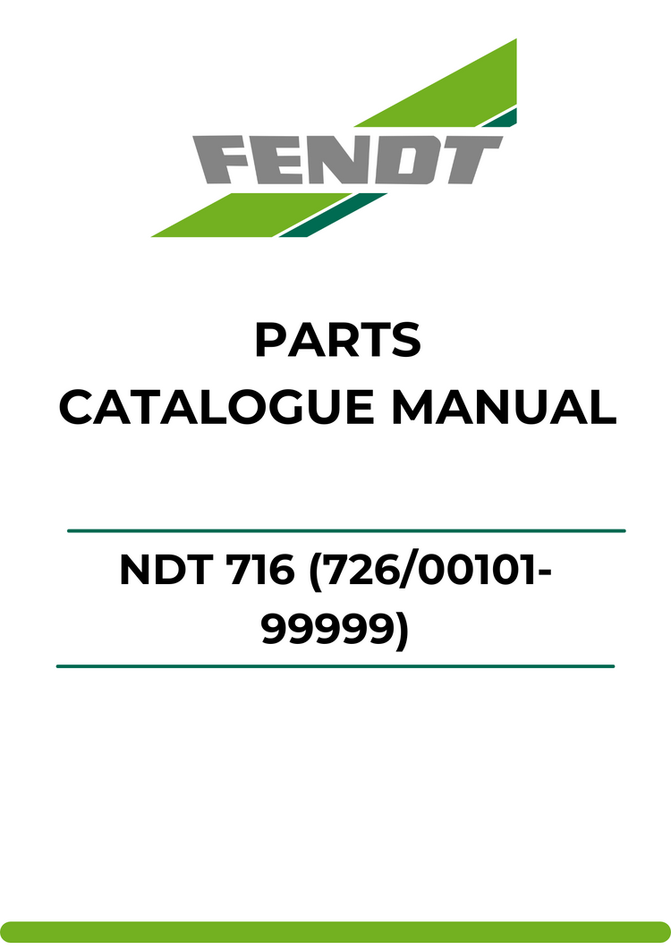 PARTS CATALOG MANUAL - FENDT 716 (726/00101-99999) PDF FILE