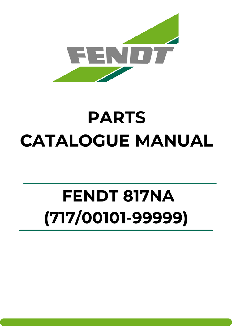 PARTS CATALOG MANUAL - FENDT 817NA (717/00101-99999) PDF FILE