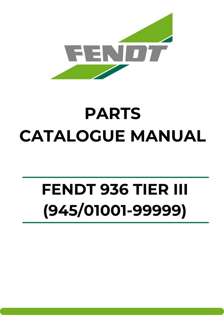 PARTS CATALOG MANUAL - FENDT 936 TIER III (945/01001-99999) PDF FILE