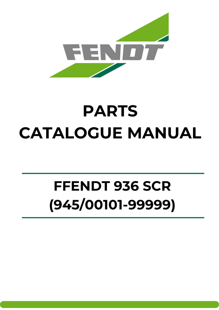 PARTS CATALOG MANUAL - FFENDT 936 SCR (945/00101-99999) PDF FILE