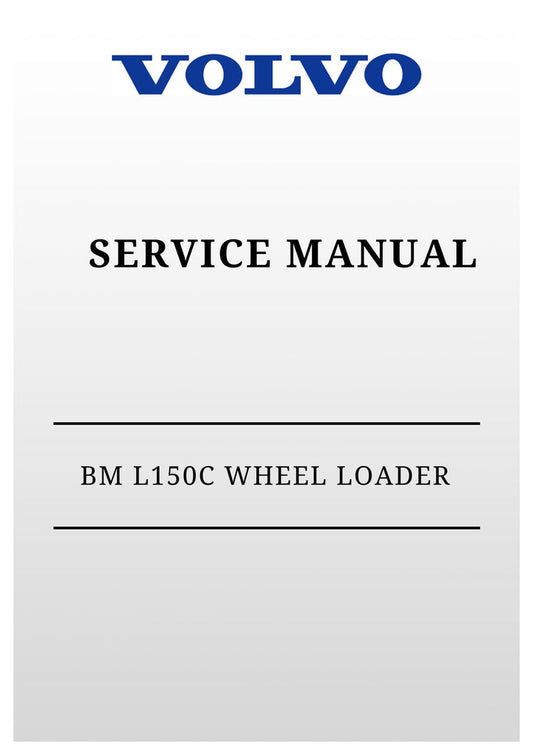 VOLVO BM L150C WHEEL LOADER Z SERVICE MANUAL 2020