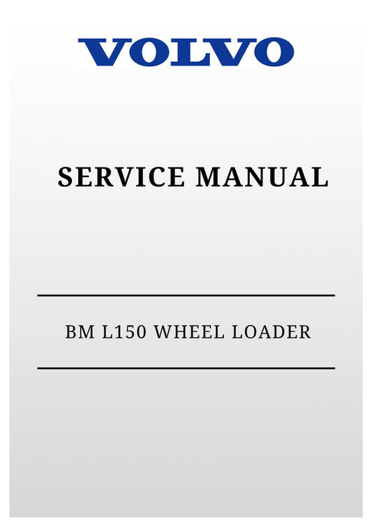 VOLVO BM L150 WHEEL LOADER SERVICE MANUAL 2020