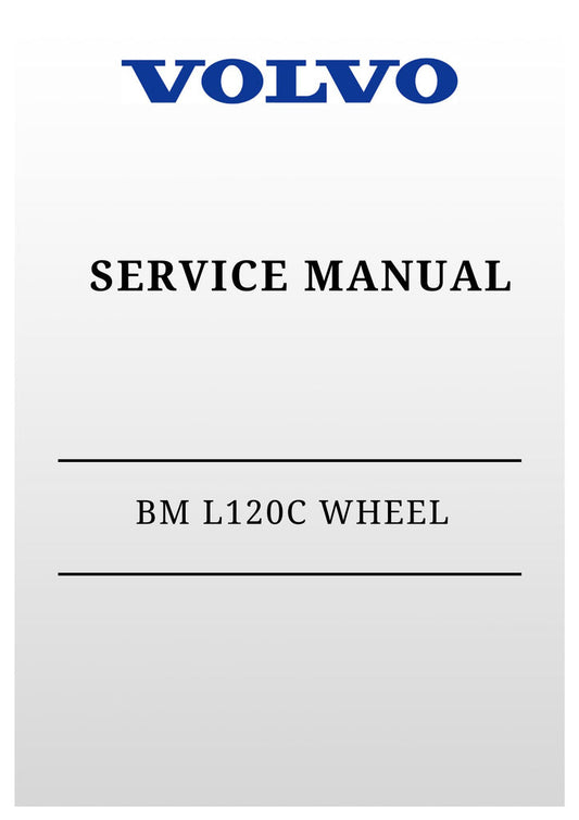 VOLVO BM L120C WHEEL LOADER SERVICE MANUAL 2020