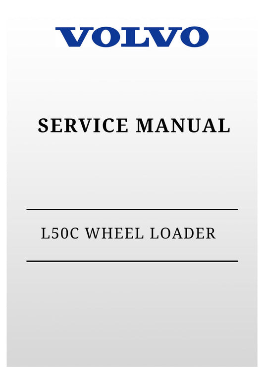 VOLVO L50C WHEEL LOADER SERVICE MANUAL 2020