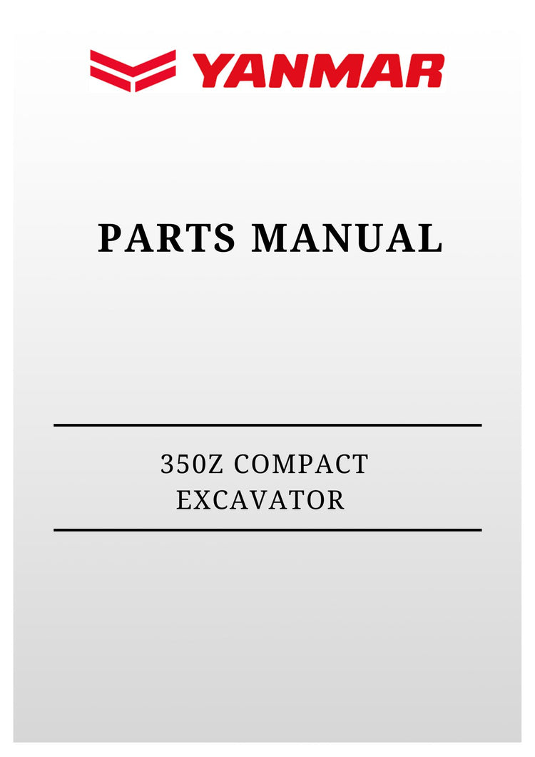 MUSTANG 350Z Compact Excavator (50940090) Parts Manual PDF Download