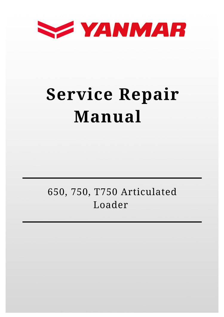 Gehl 650, 750 & T750 Articulated Loader Service Repair Manual | PDF Download | Manual 50940441C
