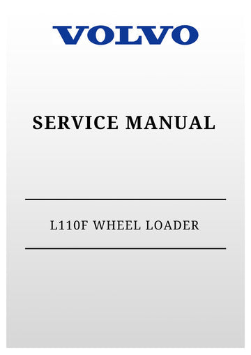 VOLVO L110F WHEEL LOADER SERVICE