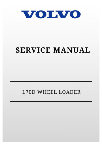 VOLVO L70D WHEEL LOADER SERVICE