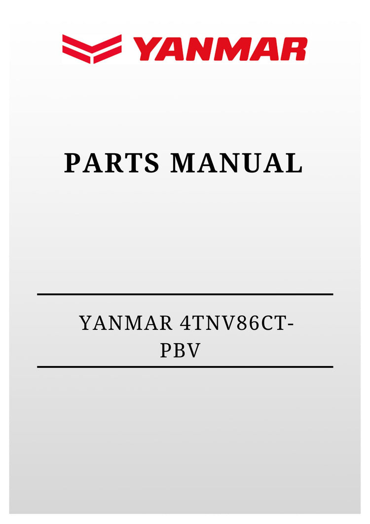 MUSTANG YANMAR 4TNV86CT-PBV (50940366) Parts Manual PDF Download