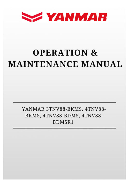 MUSTANG YANMAR 3TNV88-BKMS, 4TNV88-BKMS, 4TNV88-BDMS, 4TNV88-BDMSR1 (917329) Parts Manual PDF