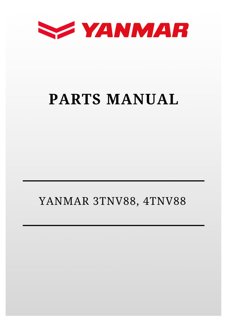 MUSTANG YANMAR 3TNV88, 4TNV88 (917329) Parts Manual