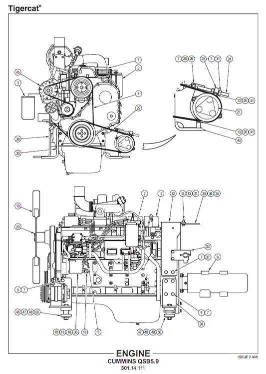 TIGERCAT 220 LOADER PARTS CATALOGUE MANUAL (2200111 - 2200500)