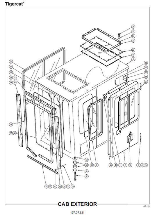 TIGERCAT 234 LOADER PARTS CATALOGUE MANUAL (2340101 - 2342100)