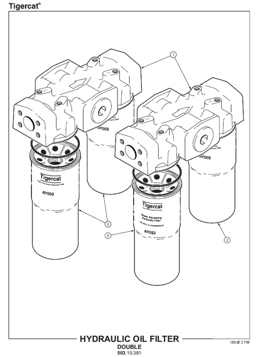 TIGERCAT 244 LOADER PARTS CATALOGUE MANUAL (2440111 - 2440500)