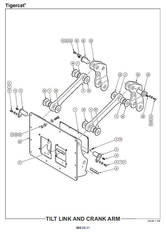 TIGERCAT 480 MULCHER PARTS CATALOGUE MANUAL (4800101 - 4801000)