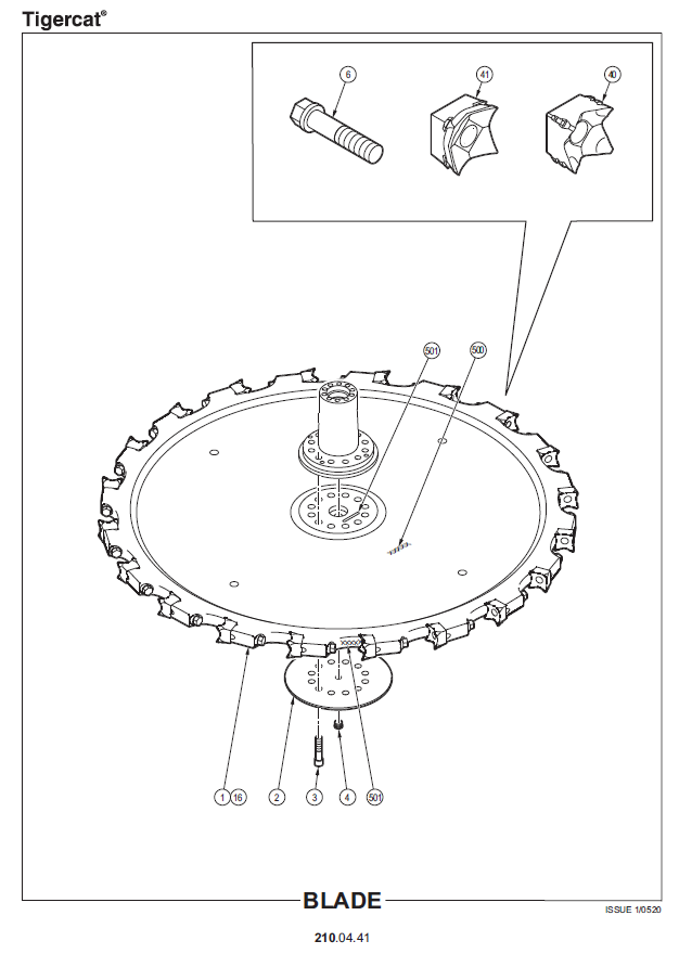 TIGERCAT 5700 SAW HEAD PARTS CATALOGUE MANUAL (57W0101 - 57W2000, 57T0101 - 57T2000)