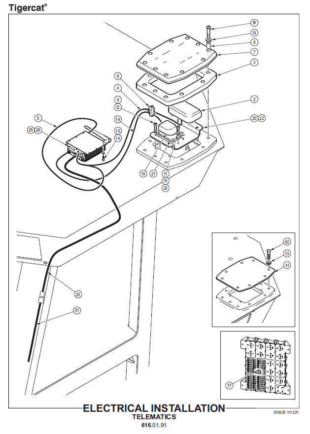TIGERCAT 602 SWING BOOM SKIDDER PARTS CATALOGUE MANUAL (6020101 - 6020200)