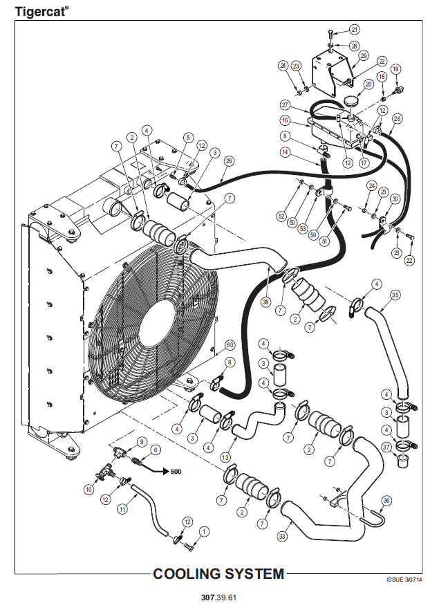 TIGERCAT 610E. DUAL WINCH SKIDDER PARTS CATALOGUE MANUAL (6102501 - 6102600)