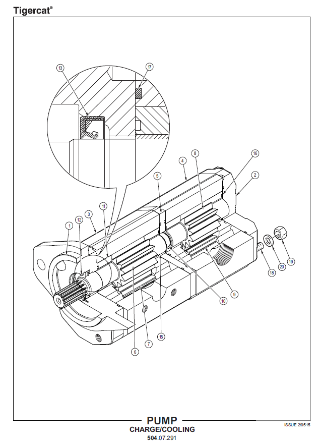TIGERCAT 612 SKIDDER PARTS CATALOGUE MANUAL (6120001 - 6120250)