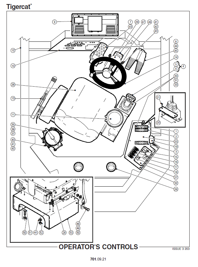 TIGERCAT 635 SKIDDER PARTS CATALOGUE MANUAL (6350101 - 6350499