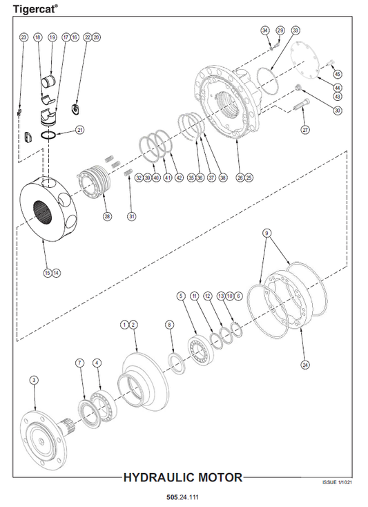 TIGERCAT 6900 MATERIAL PROCESSING PARTS CATALOGUE MANUAL (69000001