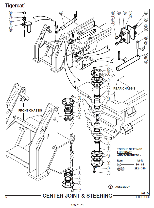 TIGERCAT 720 FELLER BUNCHER PARTS CATALOGUE MANUAL (7200101 - 7201660)