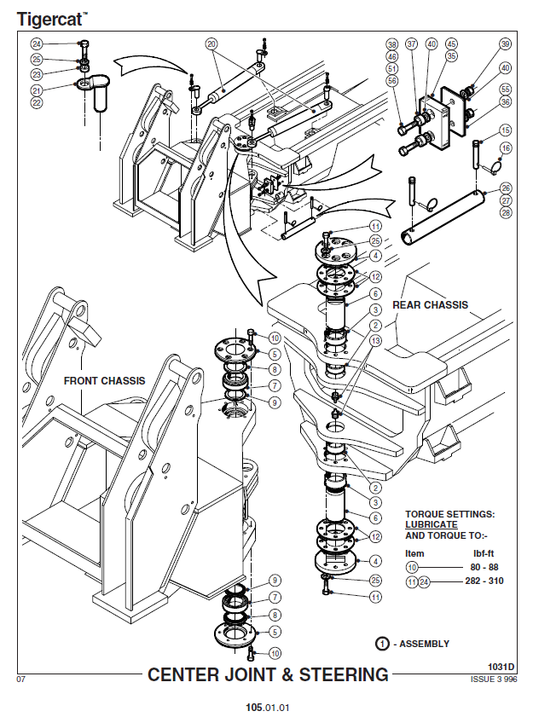 TIGERCAT 720 FELLER BUNCHER PARTS CATALOGUE MANUAL (7200101 - 7201660)