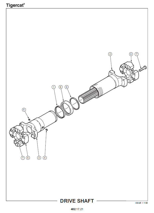 TIGERCAT 760B MULCHER PARTS CATALOGUE MANUAL (7600501 - 7601000)