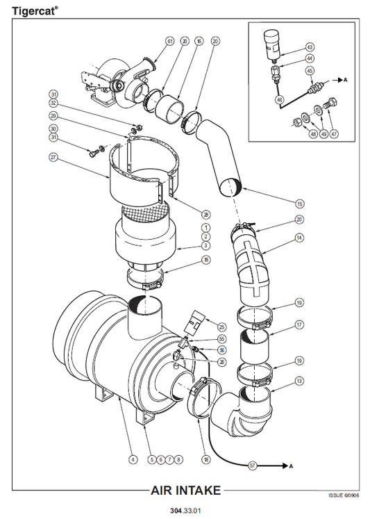TIGERCAT 830C FELLER BUNCHER PARTS CATALOGUE MANUAL (83011001-83013000)