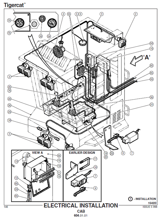TIGERCAT 853E FELLER BUNCHER PARTS CATALOGUE MANUAL (8530101 - 8530450)